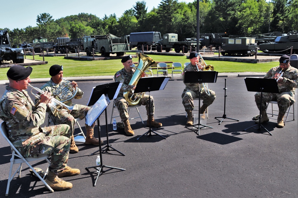 204th Army Band plays during Fort McCoy Garrison Change of Command ceremony