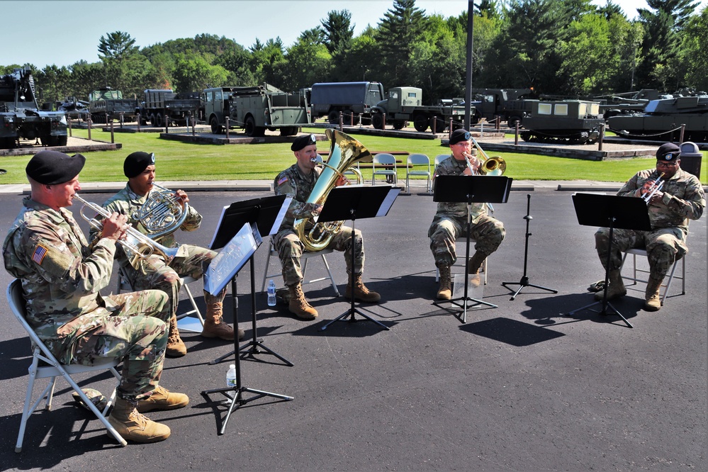 204th Army Band plays during Fort McCoy Garrison Change of Command ceremony