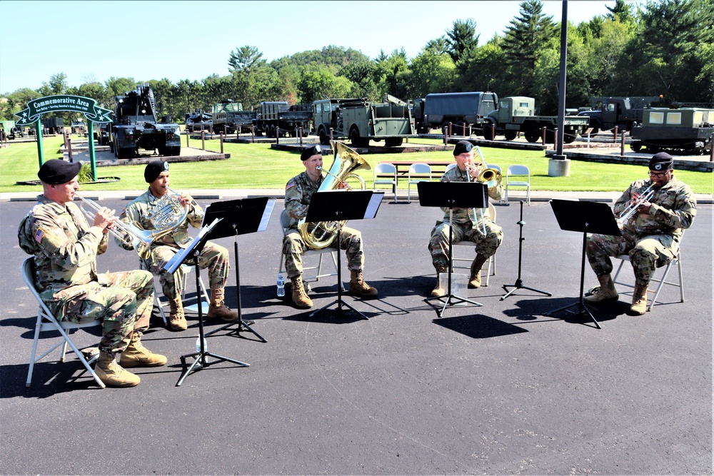 204th Army Band plays during Fort McCoy Garrison Change of Command ceremony