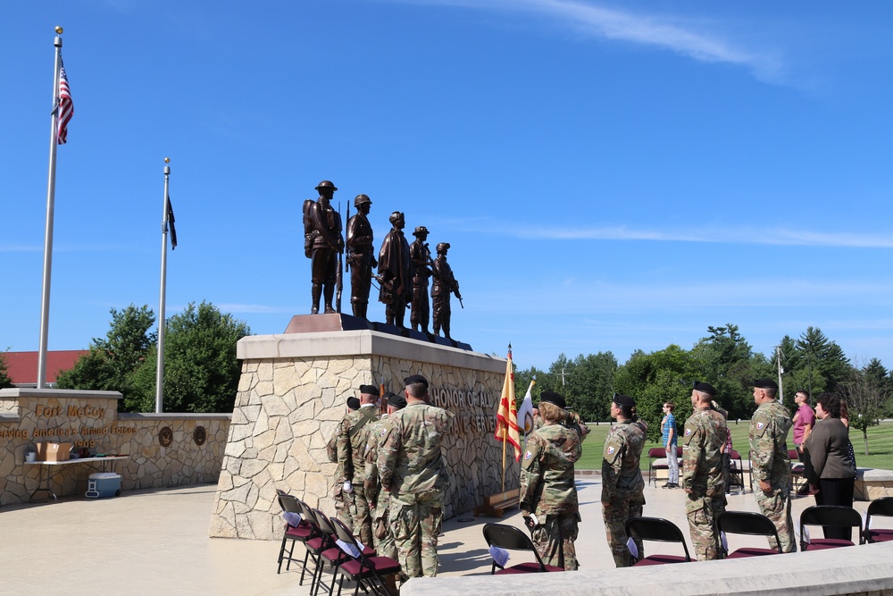 National Anthem at 2022 Fort McCoy Garrison Change of Command Ceremony