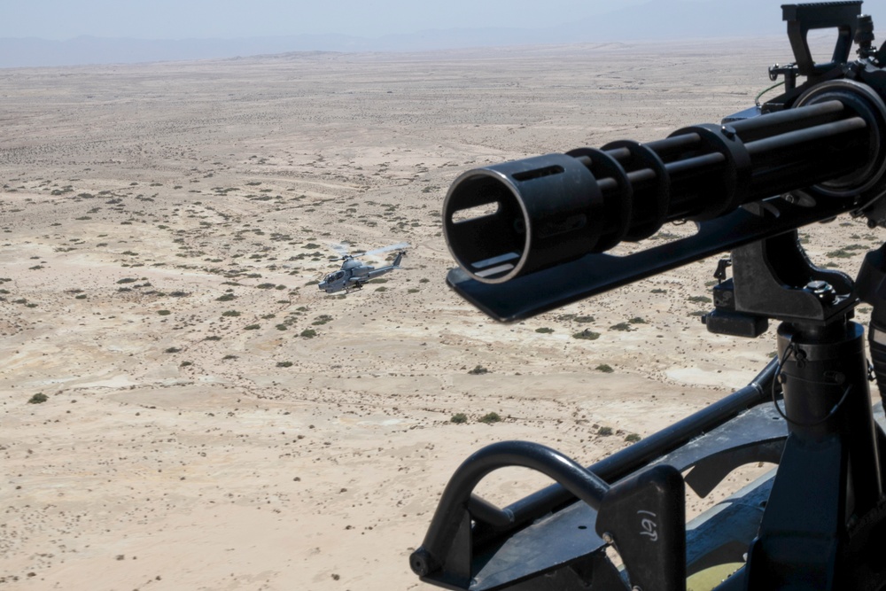 HMLA-775 Marines conduct offensive air support training