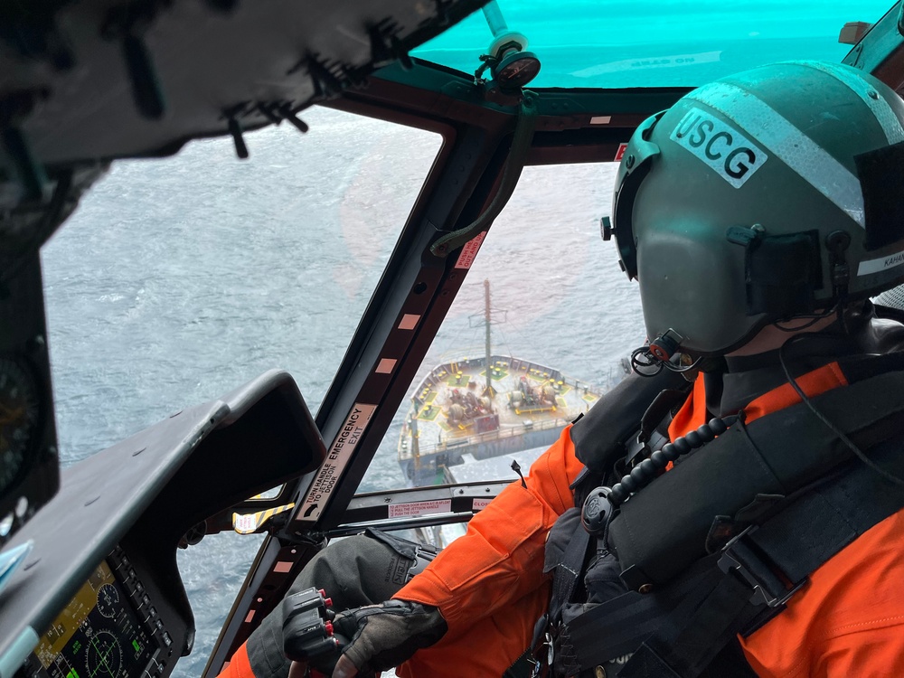Coast Guard rescues man approximately 57 miles offshore Newport, OR