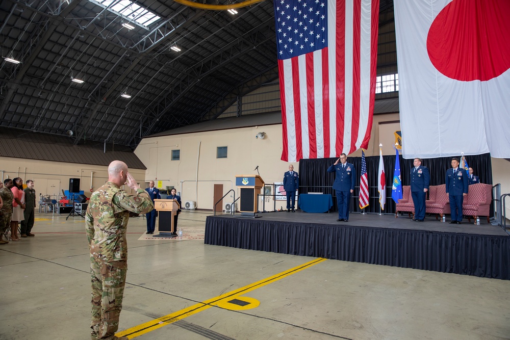 The 374th OG Change of Command ceremony