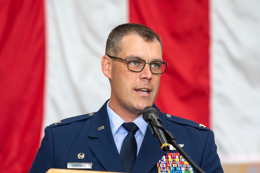 The 374th OG Change of Command ceremony