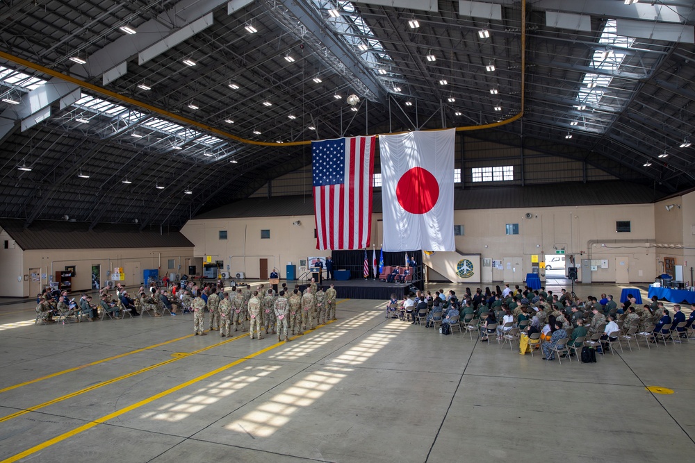 The 374th OG Change of Command ceremony