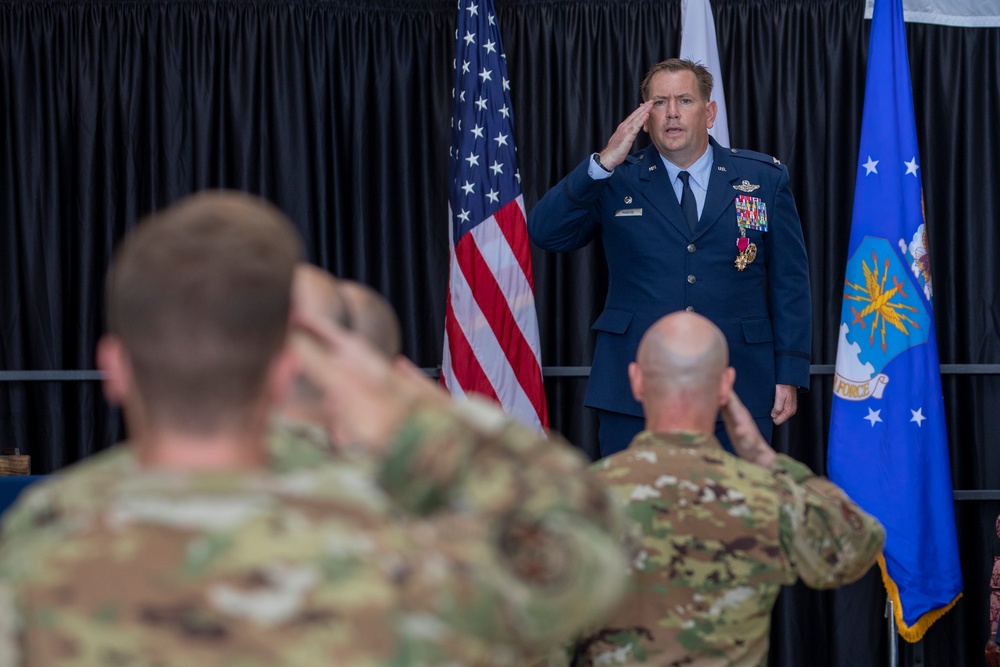 The 374th OG Change of Command ceremony