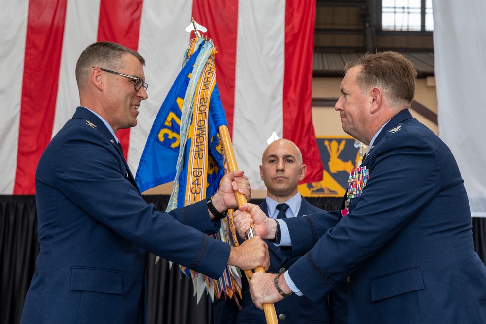 The 374th OG Change of Command ceremony