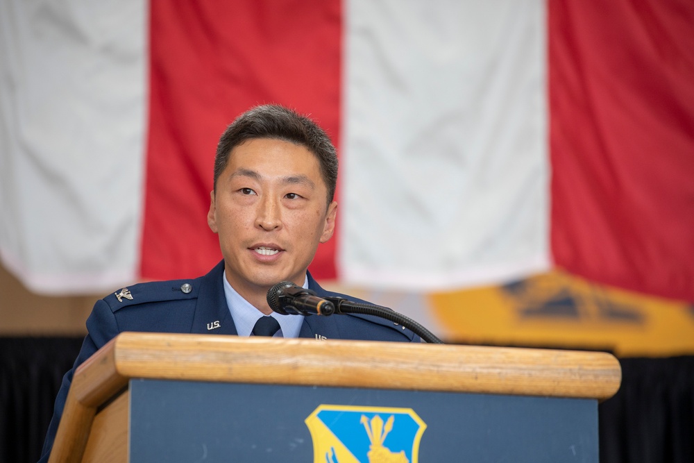 The 374th OG Change of Command ceremony