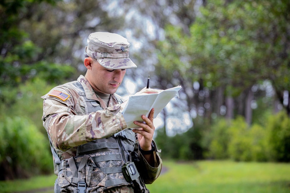 USARPAC Best Squad Competition 2022: Hawaii Soldier conducts Land Nav