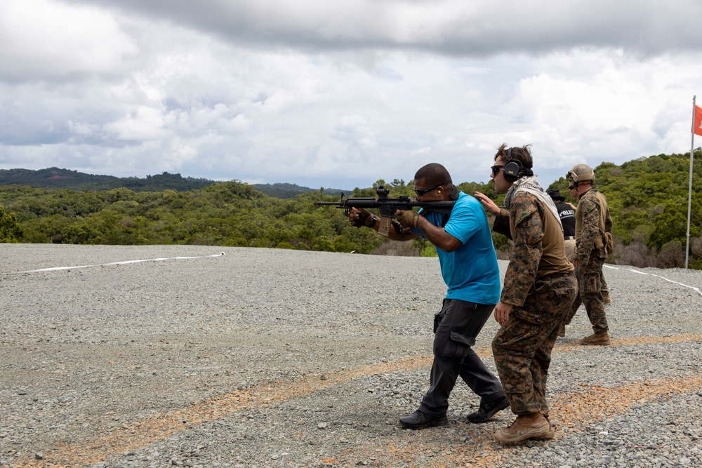 Live Fire Range with Palauan Law Enforcement | Task Force Koa Moana 22