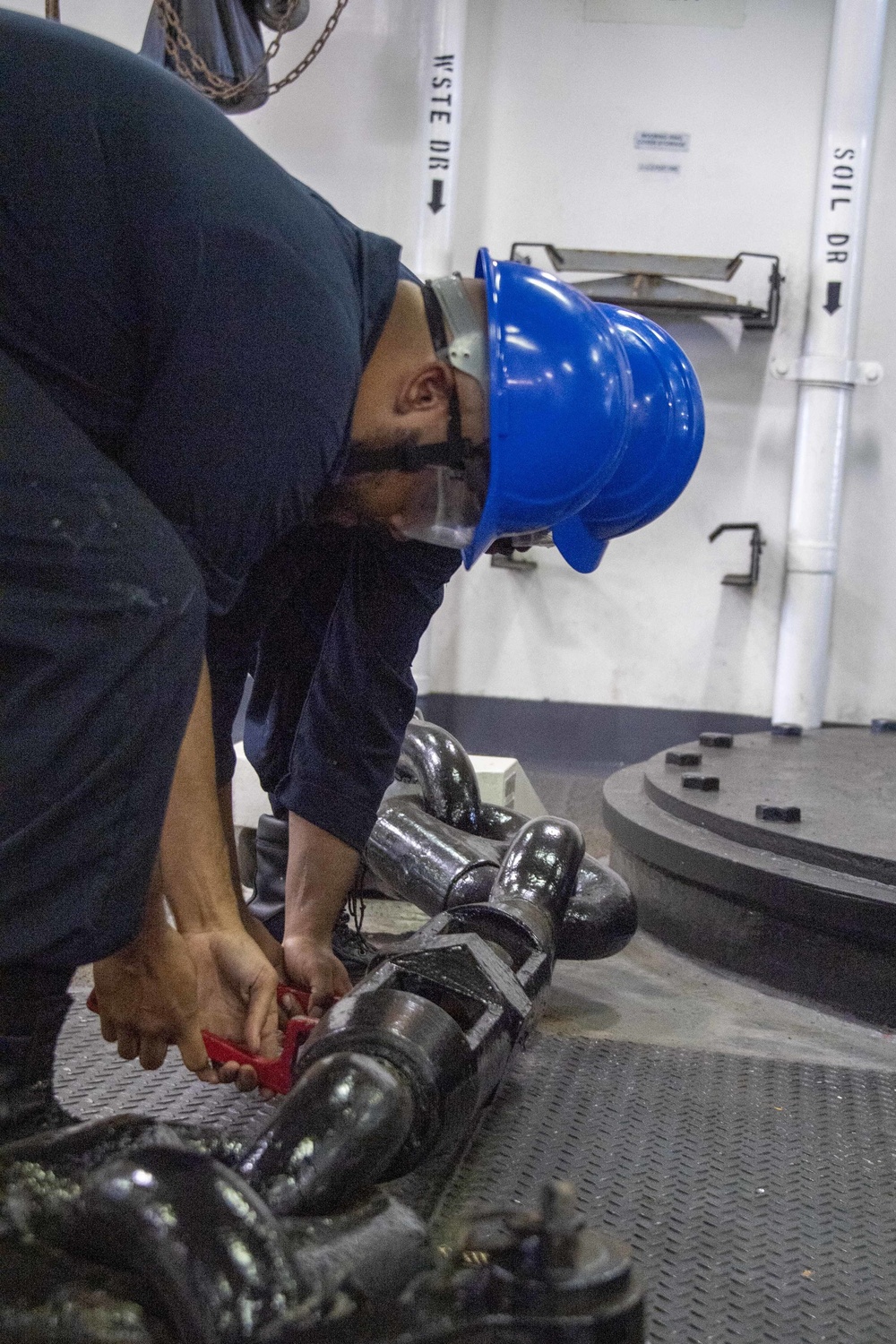 USS America Conducts Anchor Drop Test