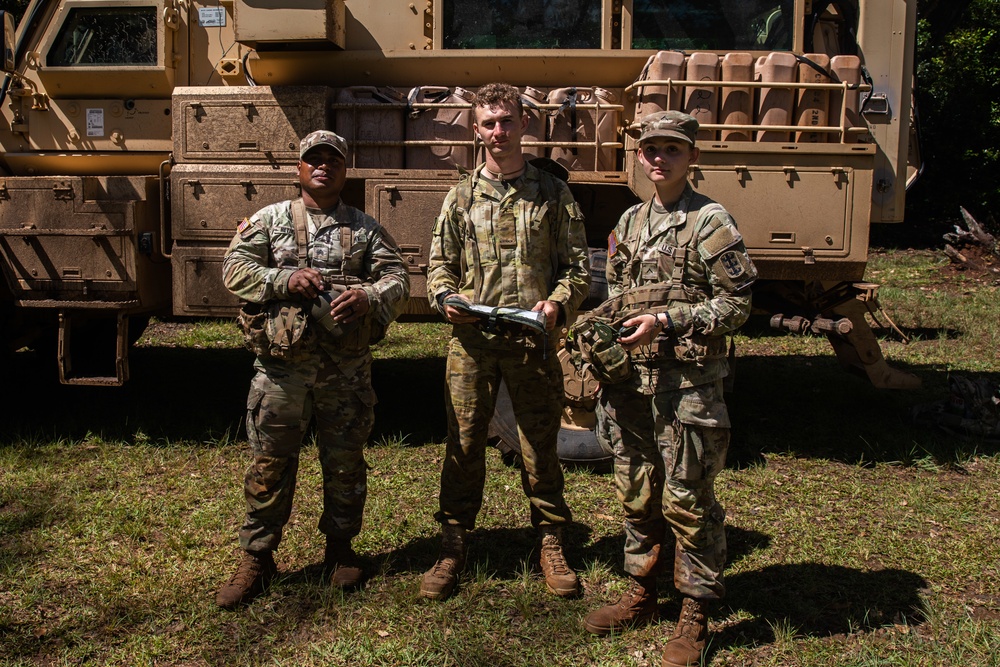 Joint forces conduct land navigation