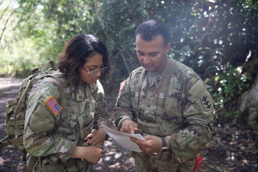 Joint forces conduct land navigation