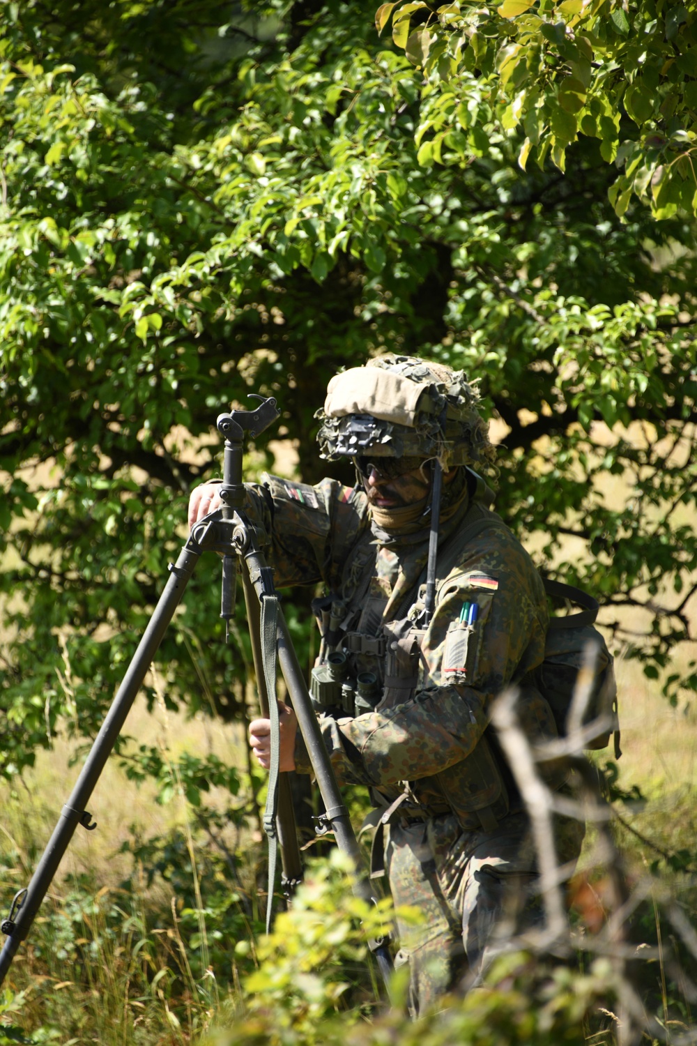 German soldiers occupy positions during exercise Dynamic Front 22