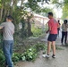 Team Mildenhall members clean path