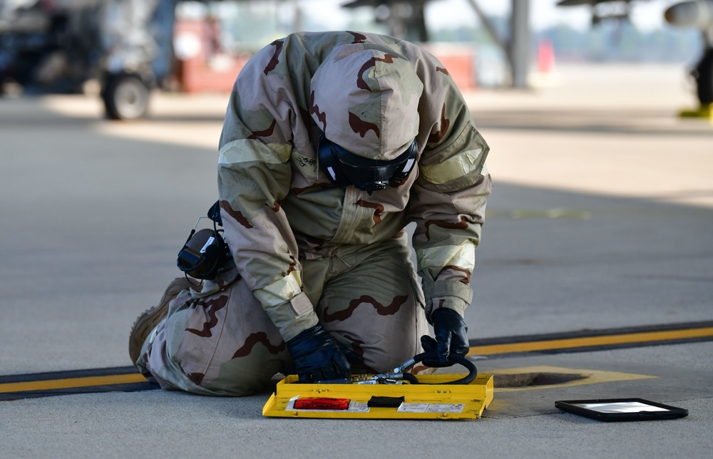 122nd Fighter Wing tests readiness during large scale exercise