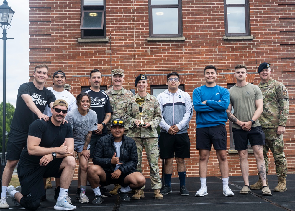 RAF Mildenhall Airmen compete in Wing Sports Day event