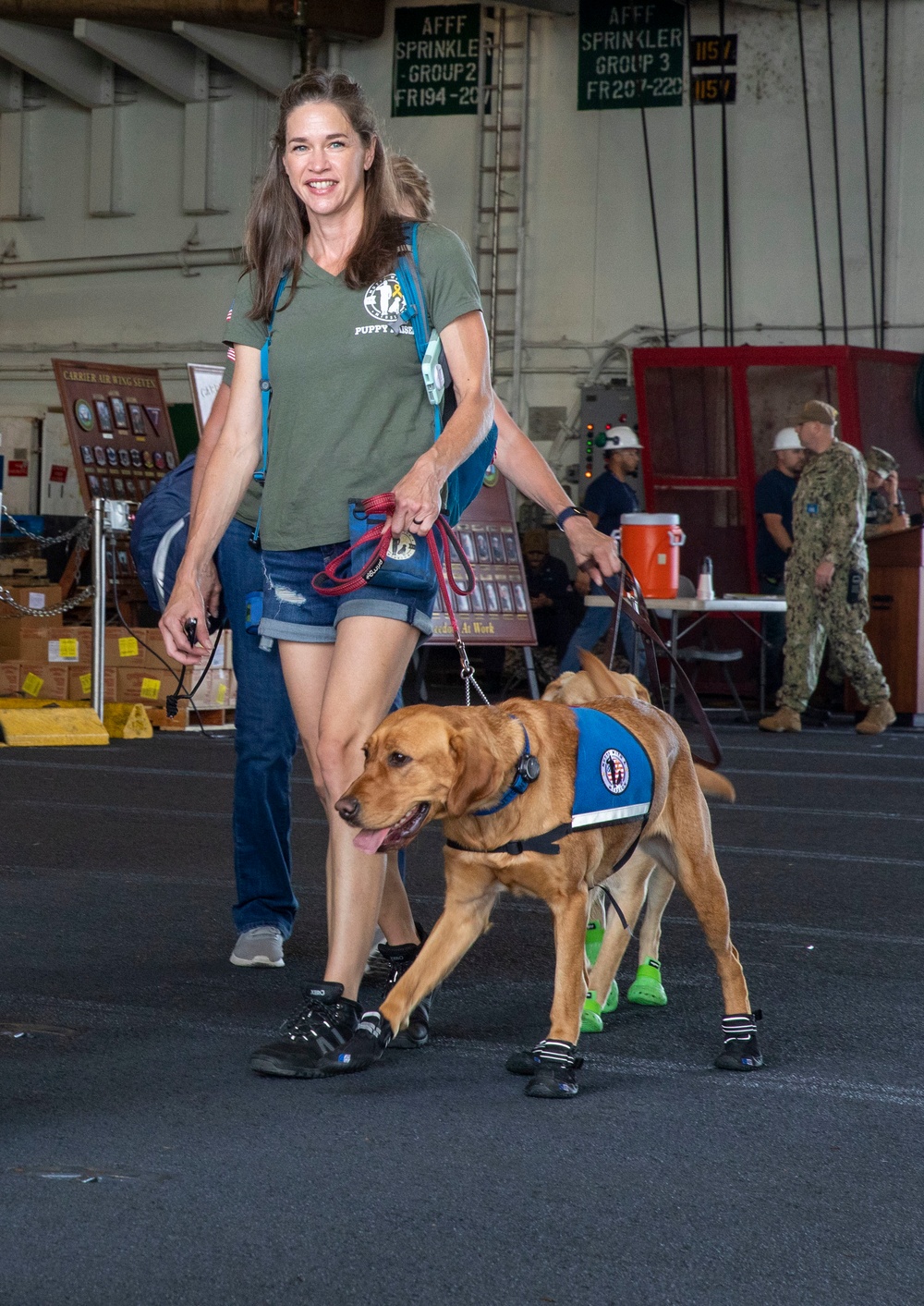 USS George H.W. Bush Puppies on the Pier