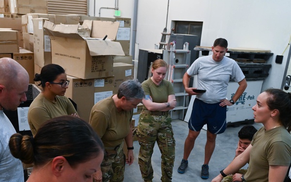 379th Air Med Evac airmen hone skills during training exercise