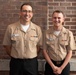 Musician 1st Class Franklin Silva and Musician 1st Class Nicholas Halbig are pinned upon arrival at U.S. Navy Band