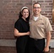 Musician 1st Class Franklin Silva and Musician 1st Class Nicholas Halbig are pinned upon arrival at U.S. Navy Band