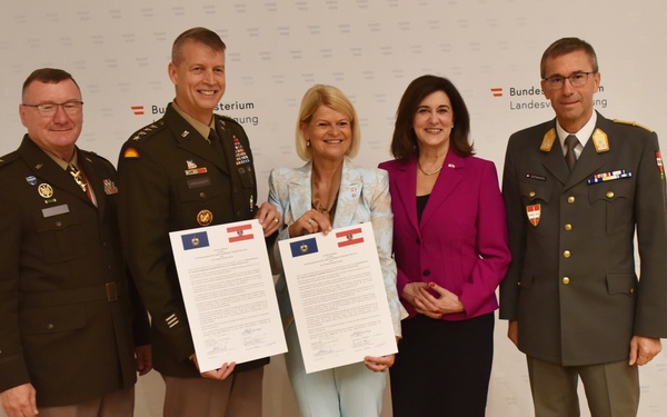 Vermont National Guard Signs Letter of Intent with the Republic of Austria