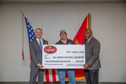 Hartong earns Beneficial Suggestion Award