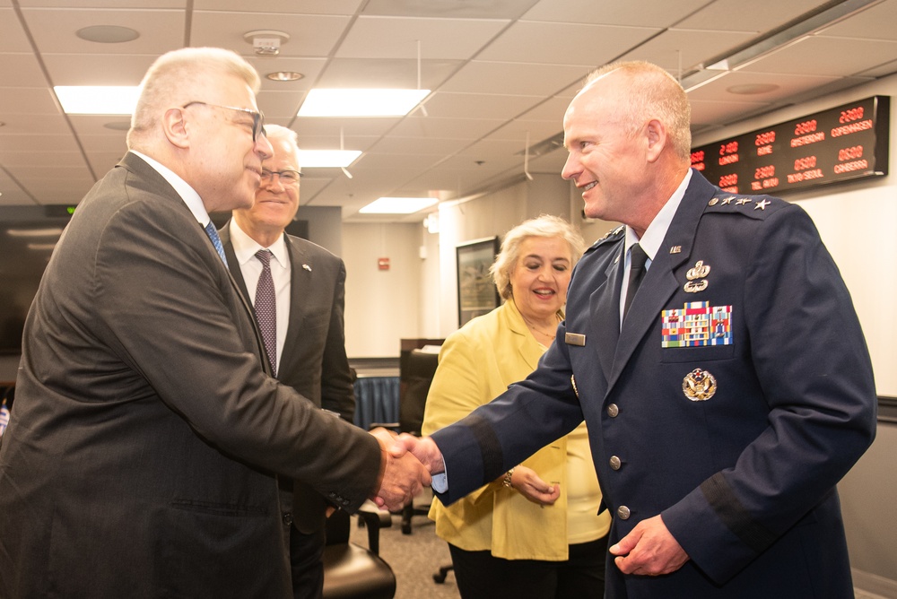 Lt Gen Michael Schmidt Meets With Greek Delegation