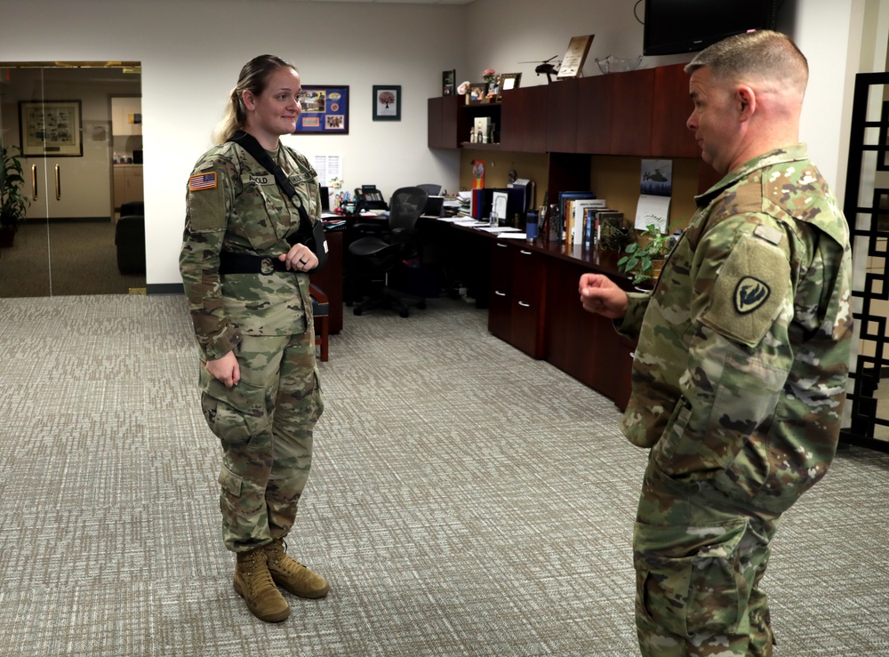Coining Sgt. Arnold