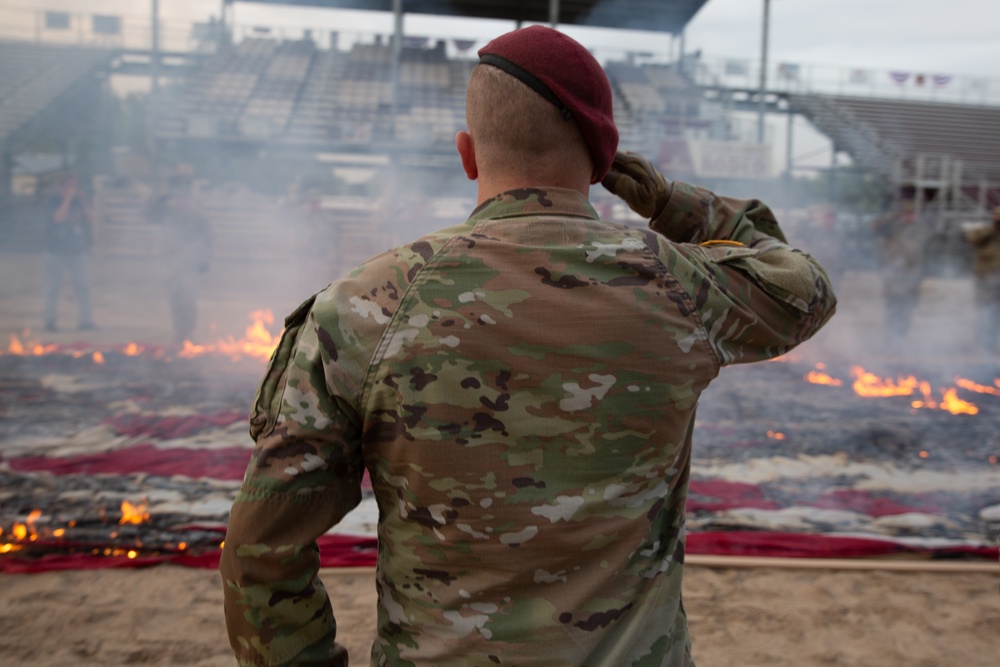 Utah National Guard supports the 24th annual Spanish Fork Flag Retirement Ceremony