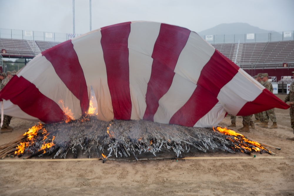 Utah National Guard supports the 24th annual Spanish Fork Flag Retirement Ceremony