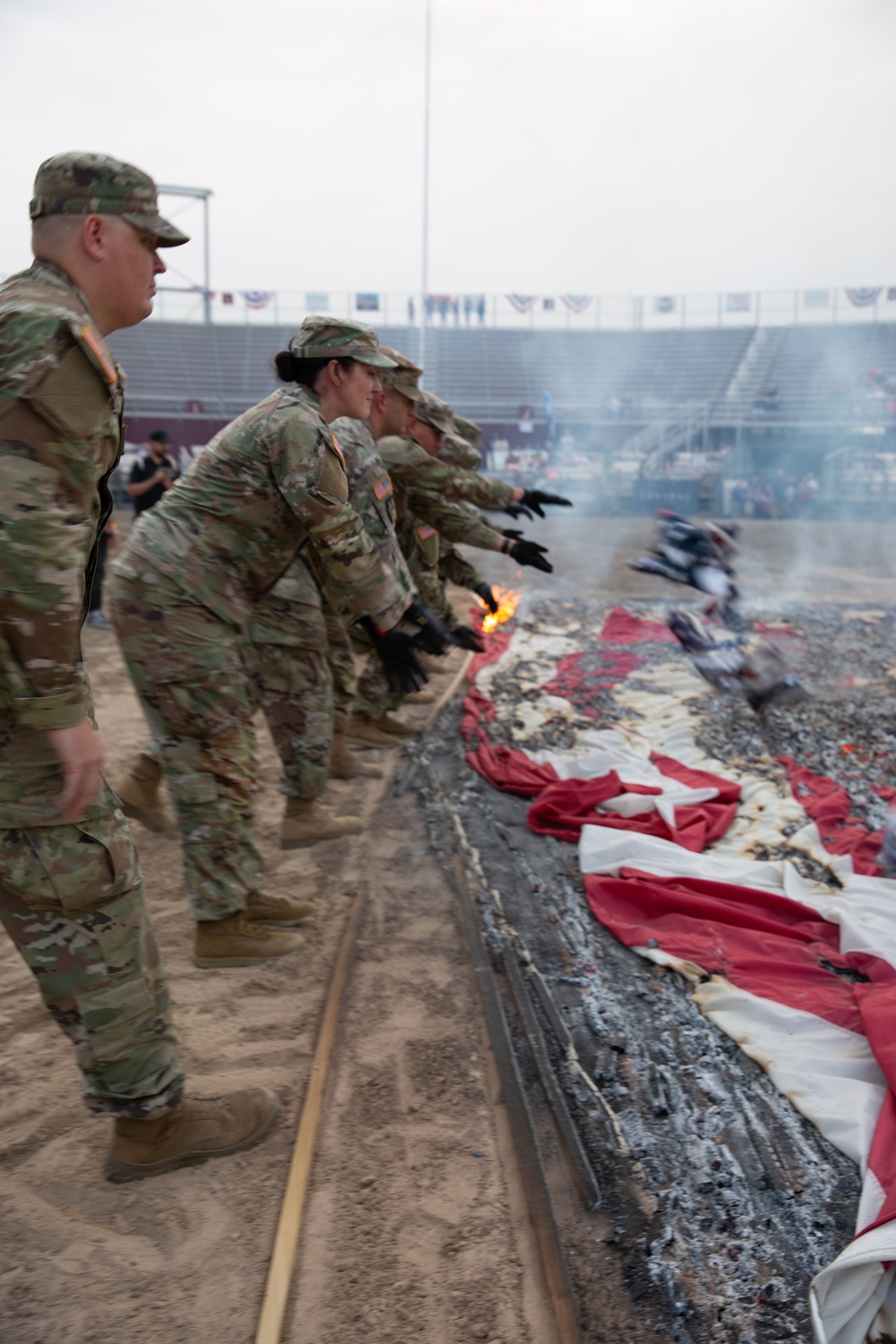 Utah National Guard supports the 24th annual Spanish Fork Flag Retirement Ceremony