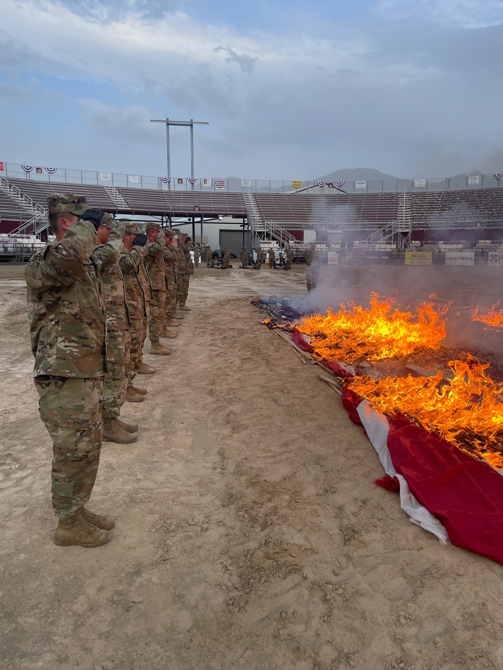 Utah National Guard supports the 24th annual Spanish Fork Flag Retirement Ceremony