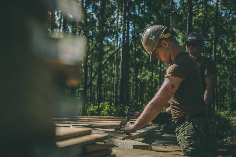 8th Engineer Support Battalion constructs timber bunkers alongside Seabees during Summer Pioneer 22 (Day 5)