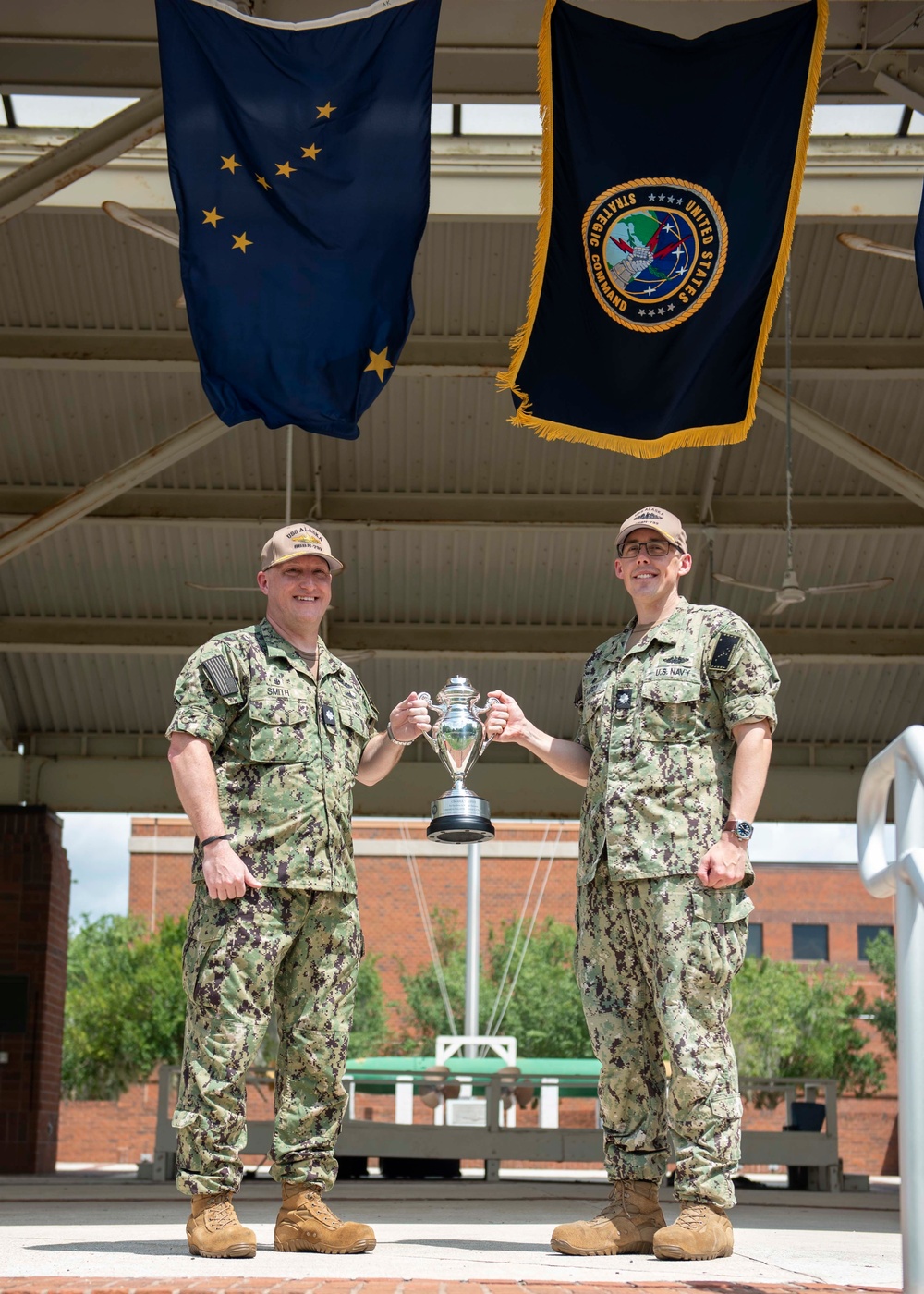 USSTRATCOM Presents USS Alaska (SSBN 732) With Omaha Trophy