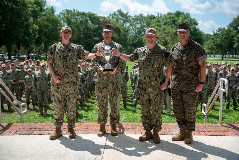 USSTRATCOM Presents USS Alaska (SSBN 732) With Omaha Trophy