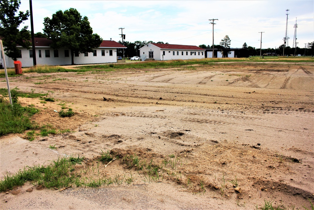 Construction area for transient training brigade headquarters project ready at Fort McCoy