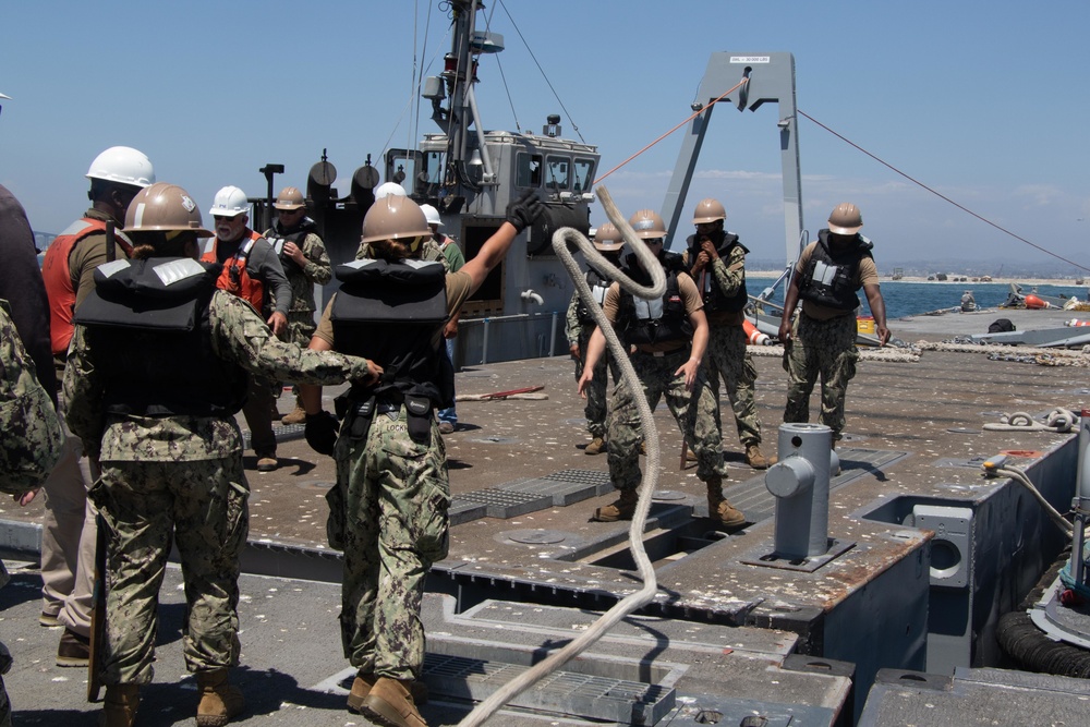 ACB 1 conducts Floating Causeway training