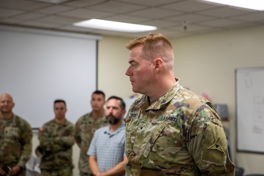 U.S. Army Brig. Gen. Christopher G. Beck visits 1st Infantry Division