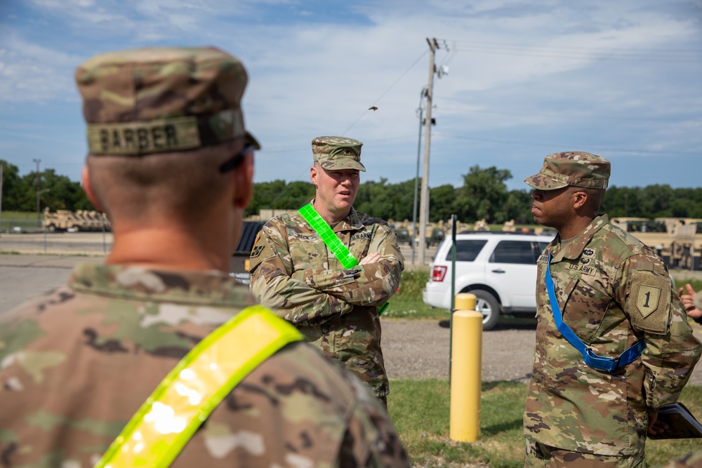 U.S. Army Brig. Gen. Christopher G. Beck Visits 1st Infantry Division