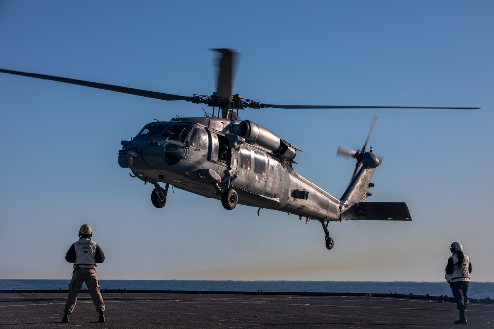 USS Gunston Hall MH-60 Flight Operations