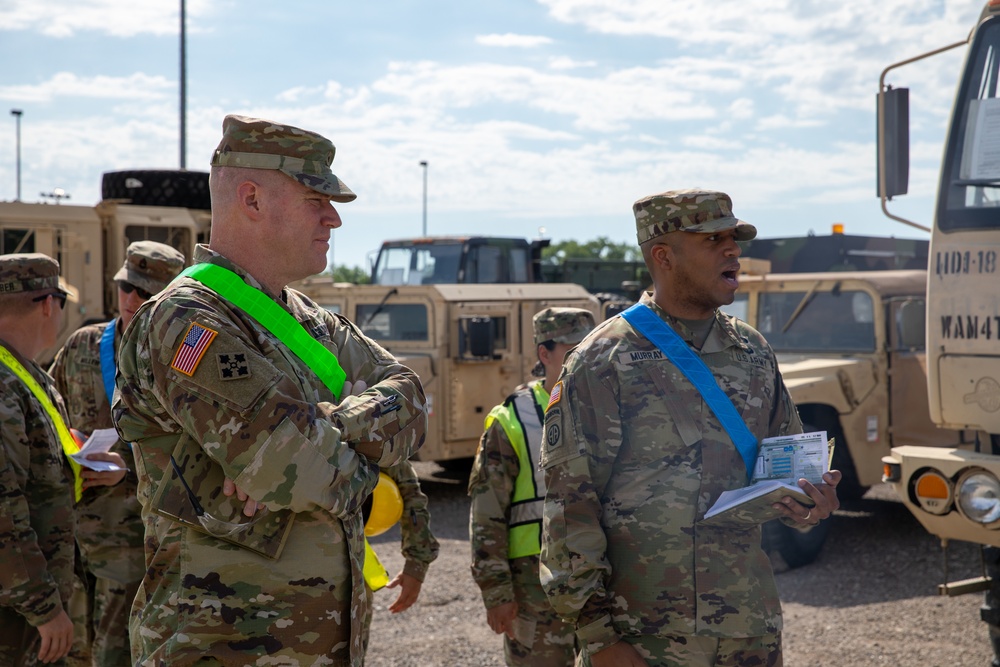 U.S. Army Brig. Gen. Christopher G. Beck Visits 1st Infantry Division