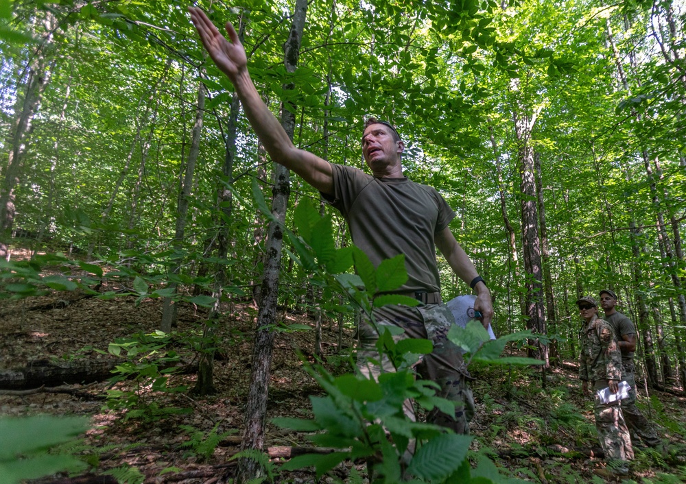 Maj. James Fink leads the way