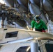 Abraham Lincoln Sailors conduct aircraft maintenance