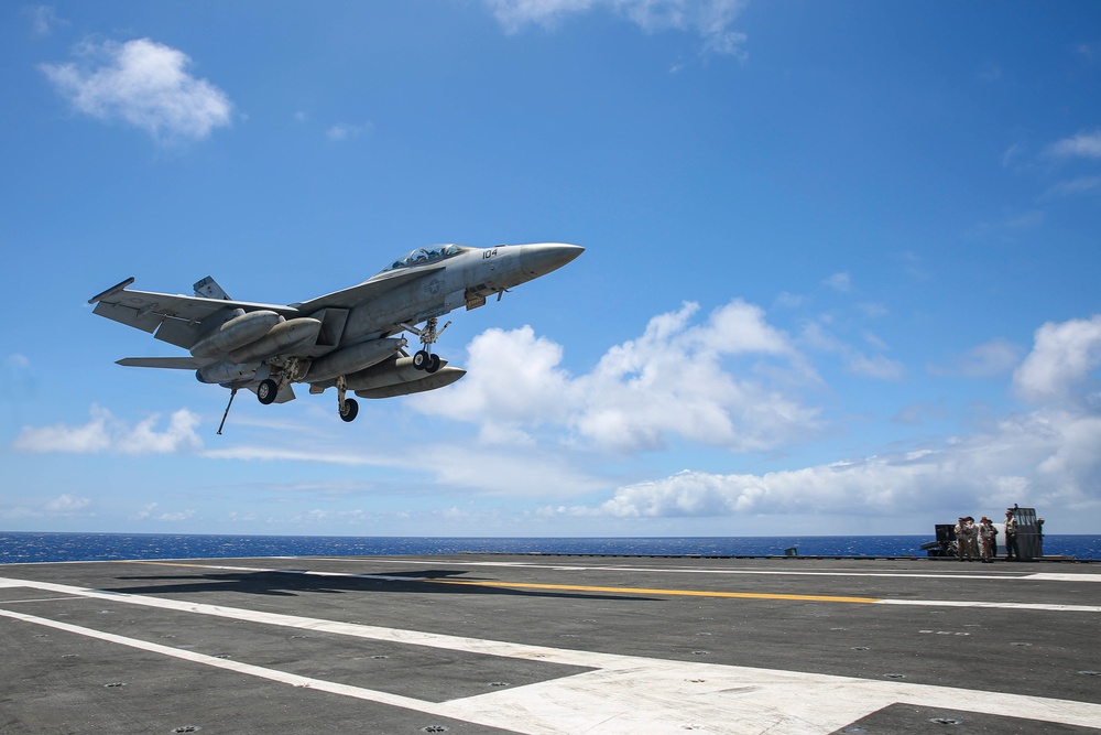 Abraham Lincoln conducts flight operations