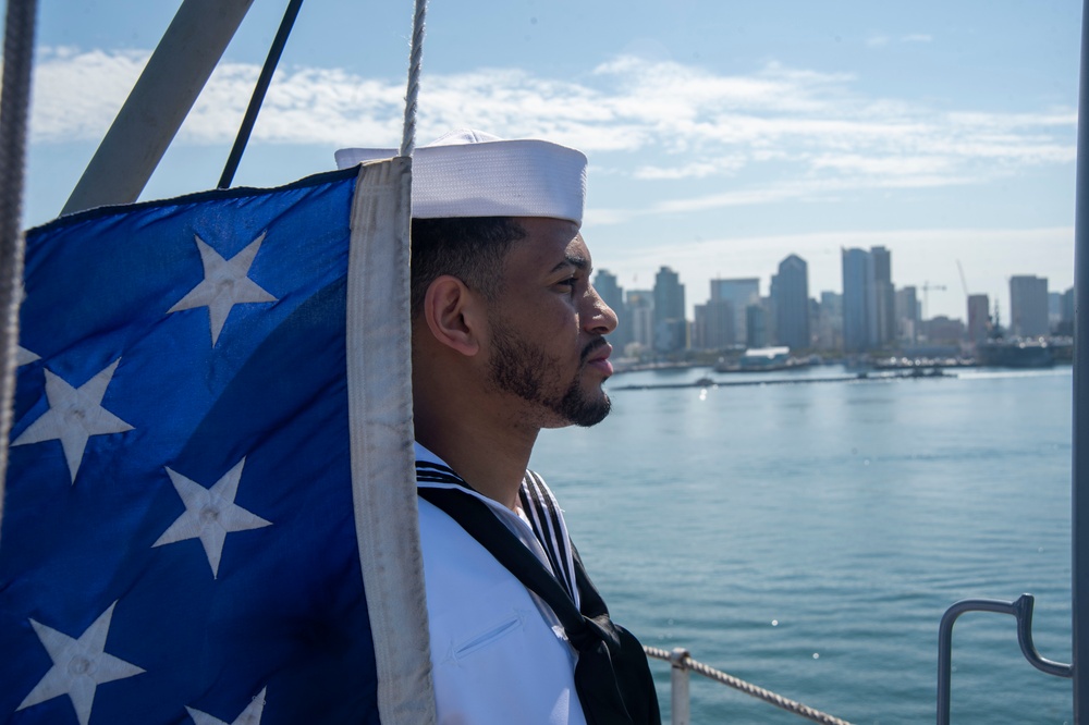 Sailor Prepares To Shift Colors