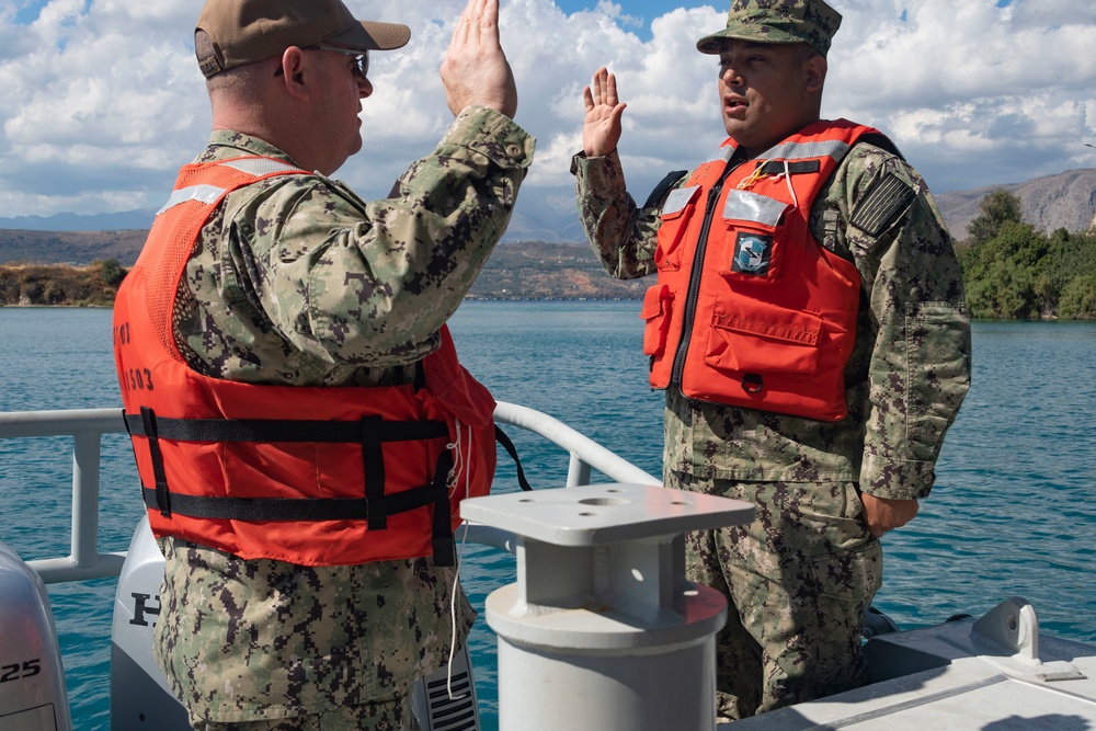 Reenlistments at NSA Souda Bay