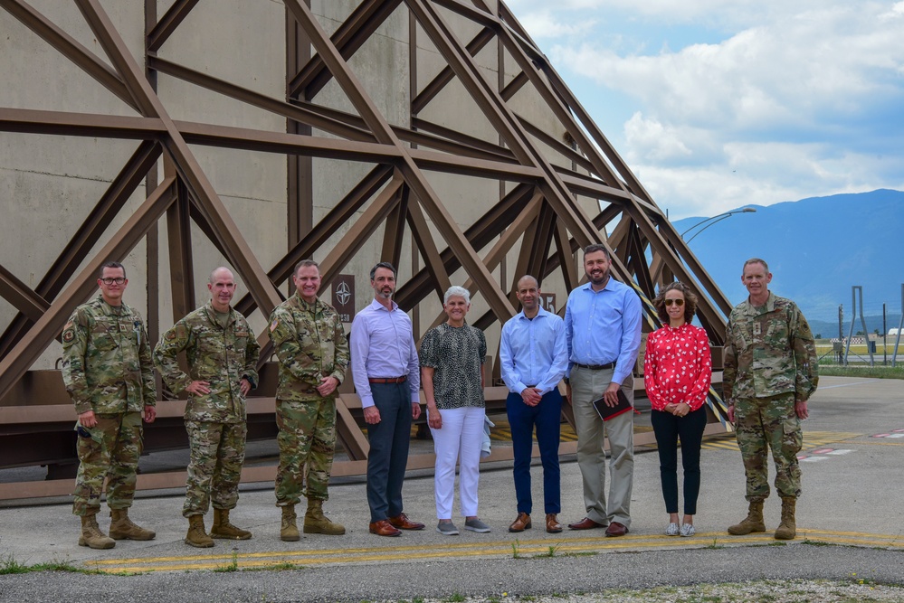Honorable Rosenblum Visits Aviano Air Base
