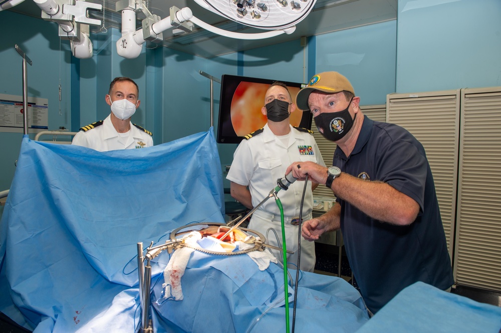 U.S. Ambassador to the Republic of Palau Tours USNS Mercy During PP22