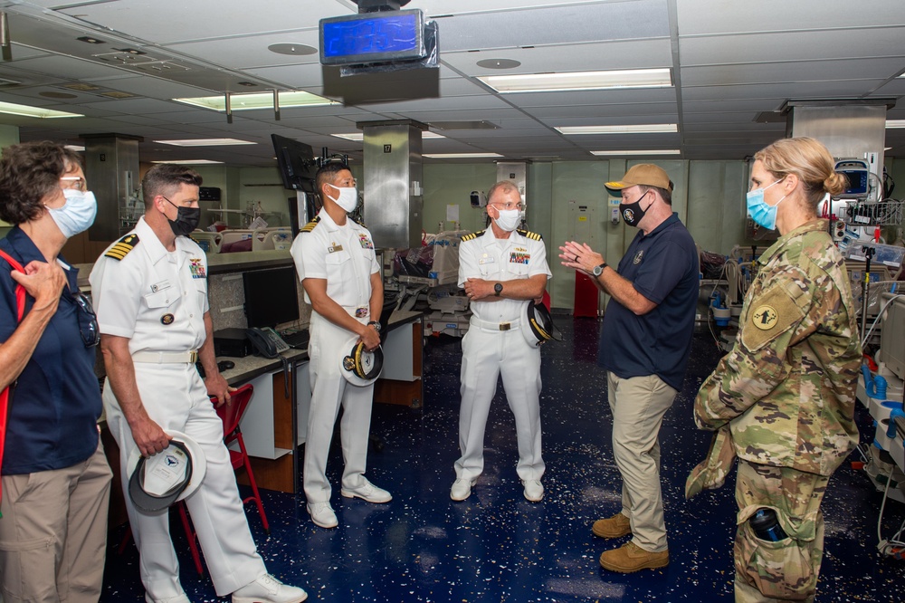 U.S. Ambassador to the Republic of Palau Tours USNS Mercy During PP22